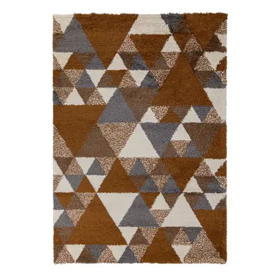 Oranžovo-šedý koberec Flair Rugs Nuru, 80 x 150 cm