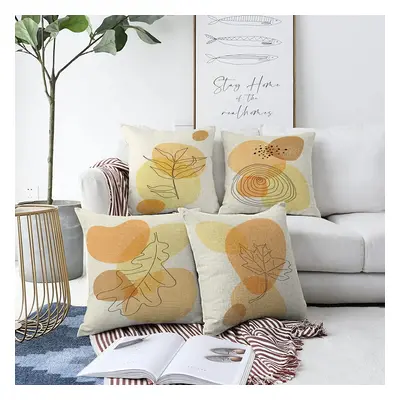 Sada 4 povlaků na polštáře Minimalist Cushion Covers Sunset Colours, 55 x 55 cm