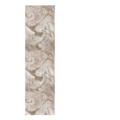 Béžový běhoun 60x230 cm Marbled – Flair Rugs