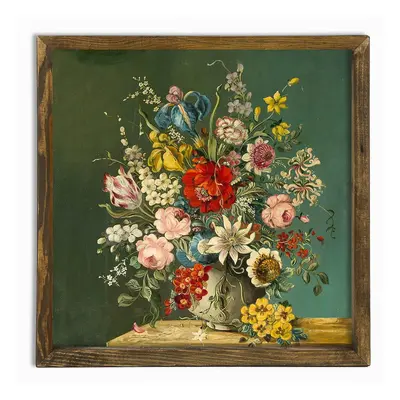 Nástěnný obraz Vintage Flowers, 50 x 50 cm