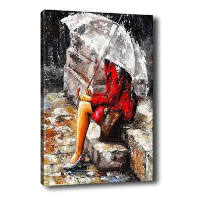 Obraz Tablo Center Waiting in the Rain, 40 x 60 cm