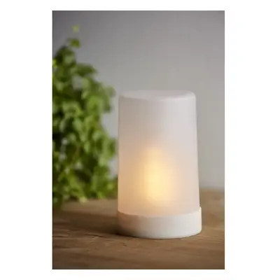 Bílá LED světelná dekorace Star Trading Flame Candle, výška 14,5 cm