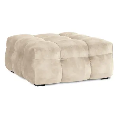 Béžový sametový puf Windsor & Co Sofas Vesta