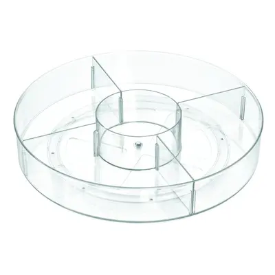 Kulatý transparentní úložný box iDesign The Home Edit, ⌀ 45,7 cm