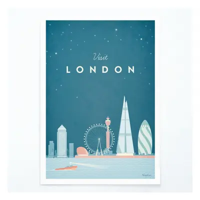 Plakát Travelposter London, 30 x 40 cm