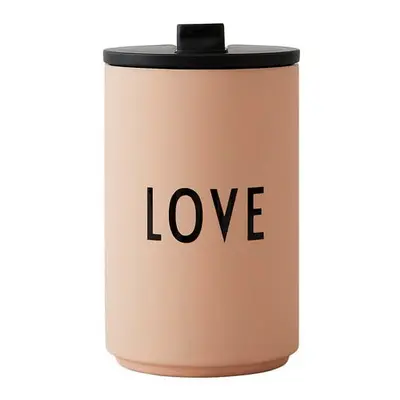 Oranžovo-béžový termo hrnek 350 ml Love – Design Letters