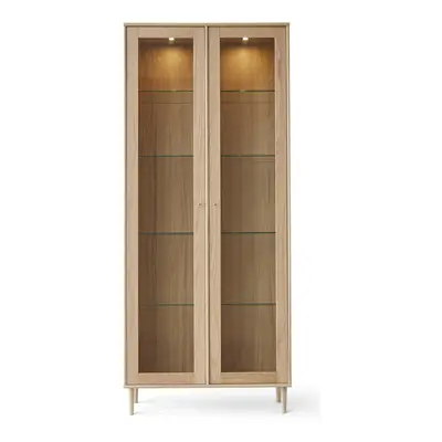 Vitrína s osvětlením v dekoru dubu 89x206 cm Mistral - Hammel Furniture