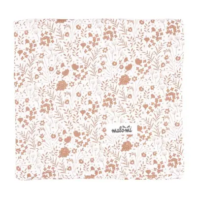 Bílo-světle hnědá dětská deka 120x120 cm Caramel Meadow – Malomi Kids