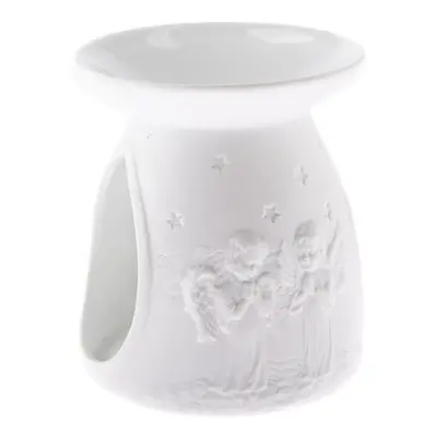 Bílá porcelánová aromalampa Dakls, výška 12,2 cm