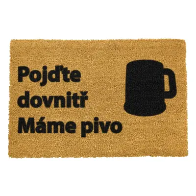 Rohožka z kokosového vlákna 40x60 cm Pivo – Artsy Doormats