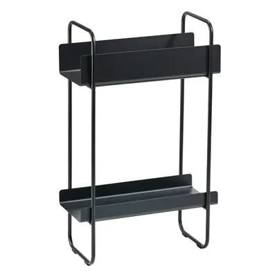 Černý kovový konzolový stolek 24x48 cm A-Console – Zone