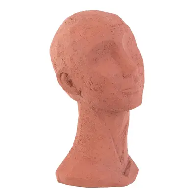 Terakotově oranžová dekorativní soška PT LIVING Face Art, výška 28,4 cm