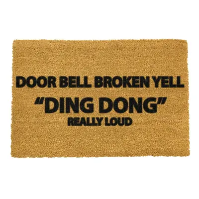 Rohožka z kokosového vlákna 40x60 cm Yell Ding Dong – Artsy Doormats