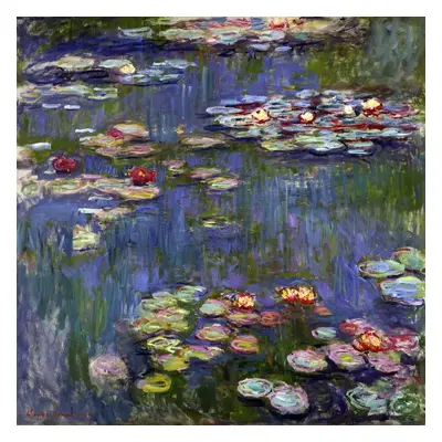 Reprodukce obrazu Claude Monet - Water Lilies, 50 x 50 cm