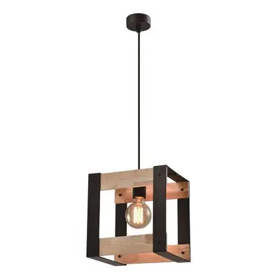 Černé závěsné svítidlo 20x25 cm Varna – Candellux Lighting