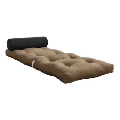 Šedohnědá futonová matrace 70x200 cm Wrap Mocca/Dark Grey – Karup Design