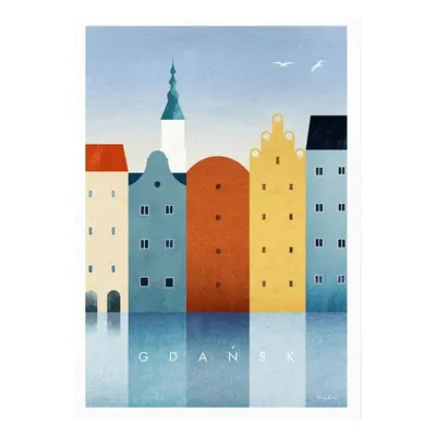 Plakát 30x40 cm Gdansk – Travelposter