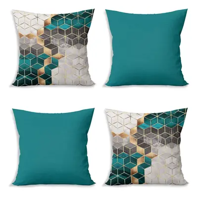 Povlaky na polštáře v sadě 4 ks 43x43 cm Optic - Minimalist Cushion Covers