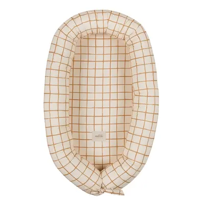 Béžové hnízdečko pro miminko Camel Check – Malomi Kids