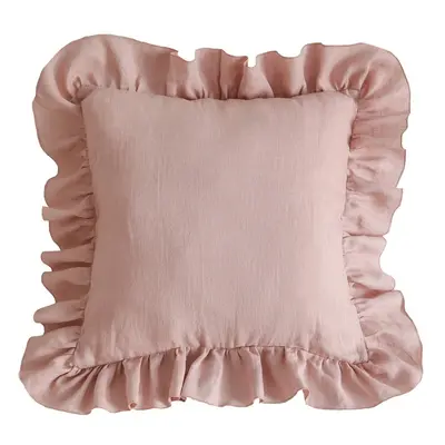 Dětský povlak na polštář Powder Pink Frill - Moi Mili