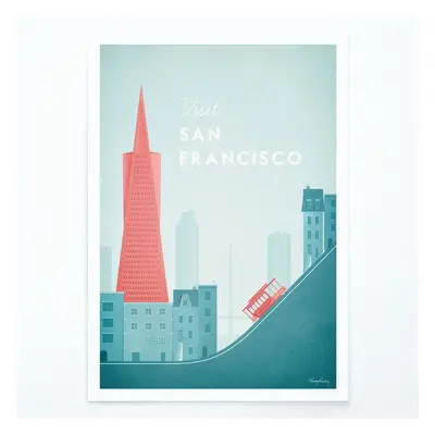 Plakát Travelposter San Francisco, 30 x 40 cm