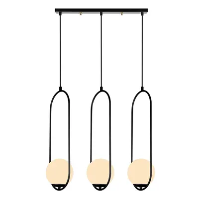 Černé závěsné svítidlo Squid Lighting Arch, výška 146 cm