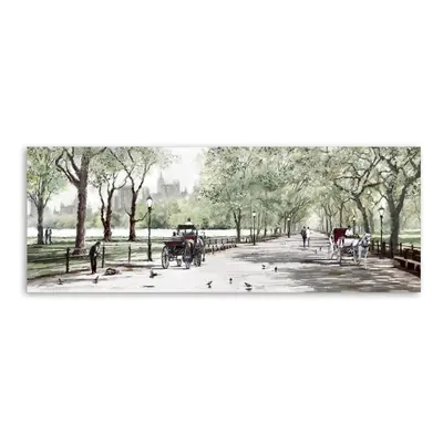 Obraz Styler Canvas Watercolor Central Park II, 60 x 150 cm