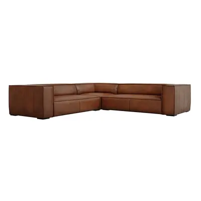 Koňakově hnědá kožená rohová pohovka (variabilní) Madame – Windsor & Co Sofas