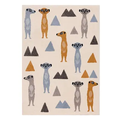 Antialergenní dětský koberec 230x160 cm Funny Meerkat - Yellow Tipi