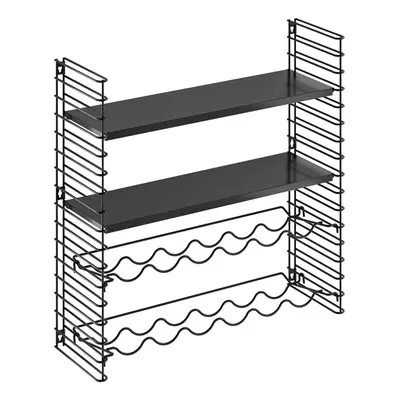 Nástěnný regál se stojanem na lahve Metaltex