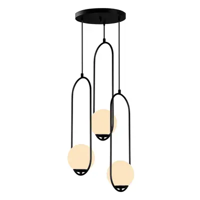 Černé závěsné svítidlo Squid Lighting Arch, výška 146 cm