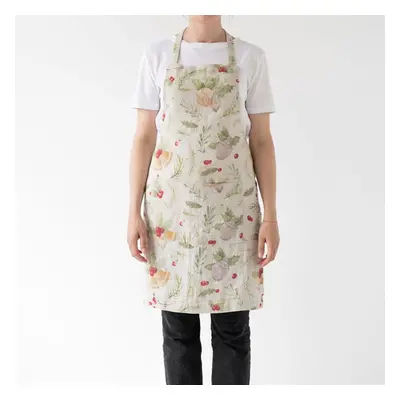 Vánoční lněná zástěra Linen Tales Daily Apron Jingle Bells, 80 x 55 cm