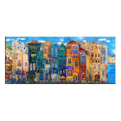 Obraz Tablo Center Colorful Houses, 140 x 60 cm