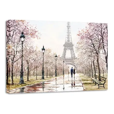 Obraz Styler Canvas Watercolor Paris Melancholy, 85 x 113 cm