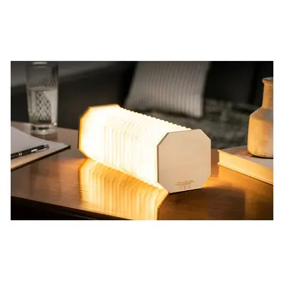 LED stmívatelná stolní lampa v hnědé a světle hnědé barvě (výška 3,5 cm) Accordion – Gingko