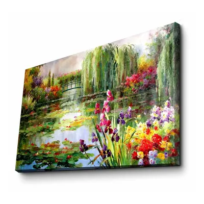 Nástěnný obraz na plátně Impressionist Garden, 70 x 45 cm