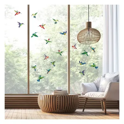 Sada samolepek na okno 20 ks 40x60 cm Hummingbirds – Ambiance