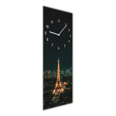 Nástěnné hodiny Styler Glassclock Paris, 20 x 60 cm