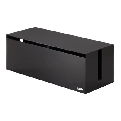 Černo-hnědý box na nabíječky YAMAZAKI Web Cable Box