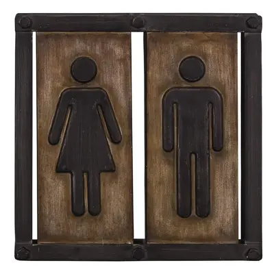 Kovová cedule 21,5x21,5 cm Toilette – Antic Line