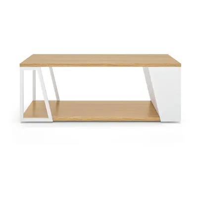 Konferenční stolek s deskou v dubovém dekoru 100x55 cm Albi - TemaHome