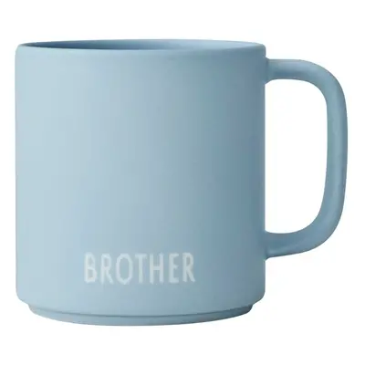 Modrý porcelánový hrnek 175 ml Brother – Design Letters