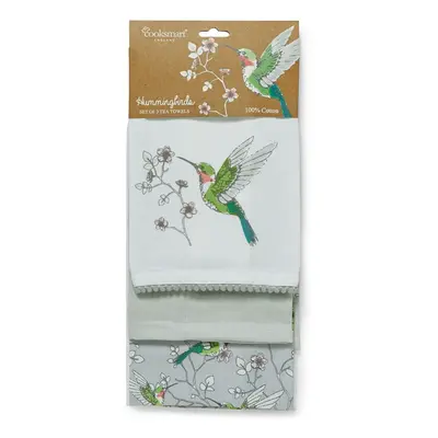 Bavlněné utěrky v sadě 3 ks 45x65 cm Hummingbirds – Cooksmart ®