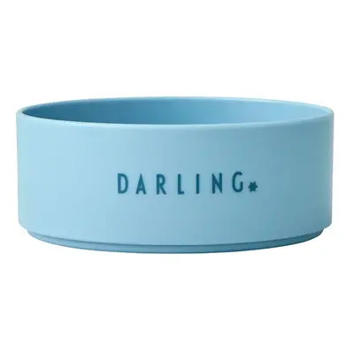 Světle modrá dětská miska Design Letters Mini Darling, ø 11 cm