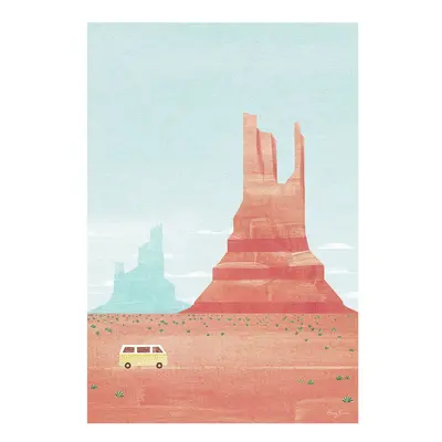 Plakát 30x40 cm Monument Valley - Travelposter