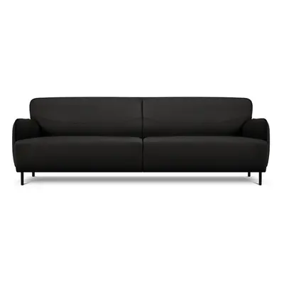 Černá kožená pohovka Windsor & Co Sofas Neso, 235 x 90 cm