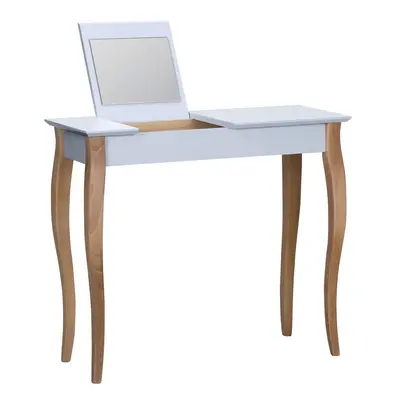 Světle šedý toaletní stolek se zrcadlem Ragaba Dressing Table, délka 85 cm