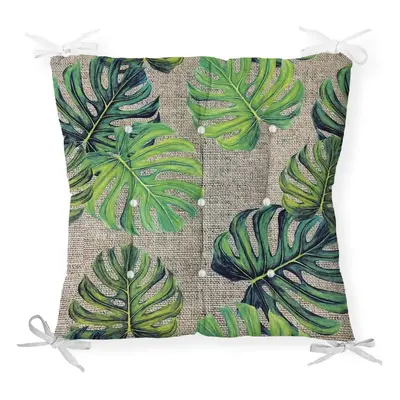 Podsedák na židli Minimalist Cushion Covers Green Banana Leaves, 40 x 40 cm