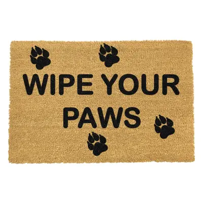 Rohožka z kokosového vlákna 40x60 cm Wipe Your Paws – Artsy Doormats