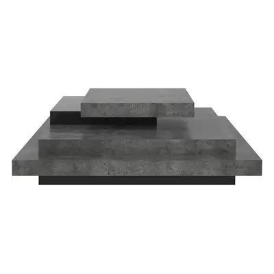 Šedý konferenční stolek v dekoru betonu 110x110 cm Slate - TemaHome